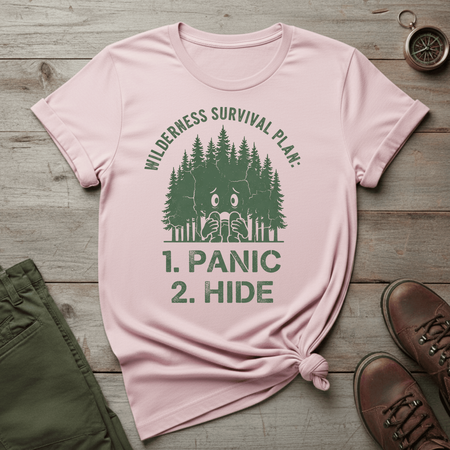 Wilderness Survival Plan T-Shirt
