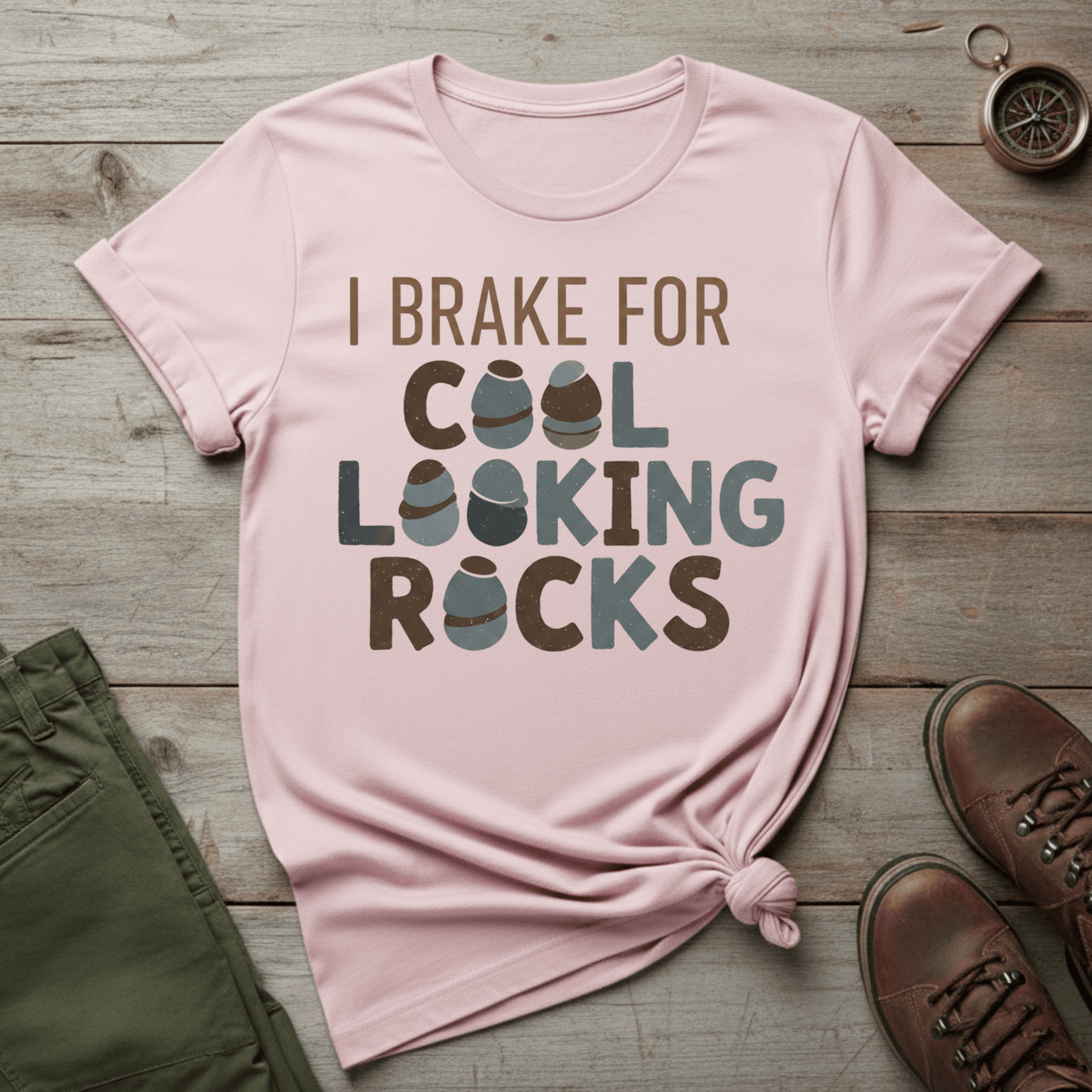 I Brake For Cool Looking Rocks T-Shirt