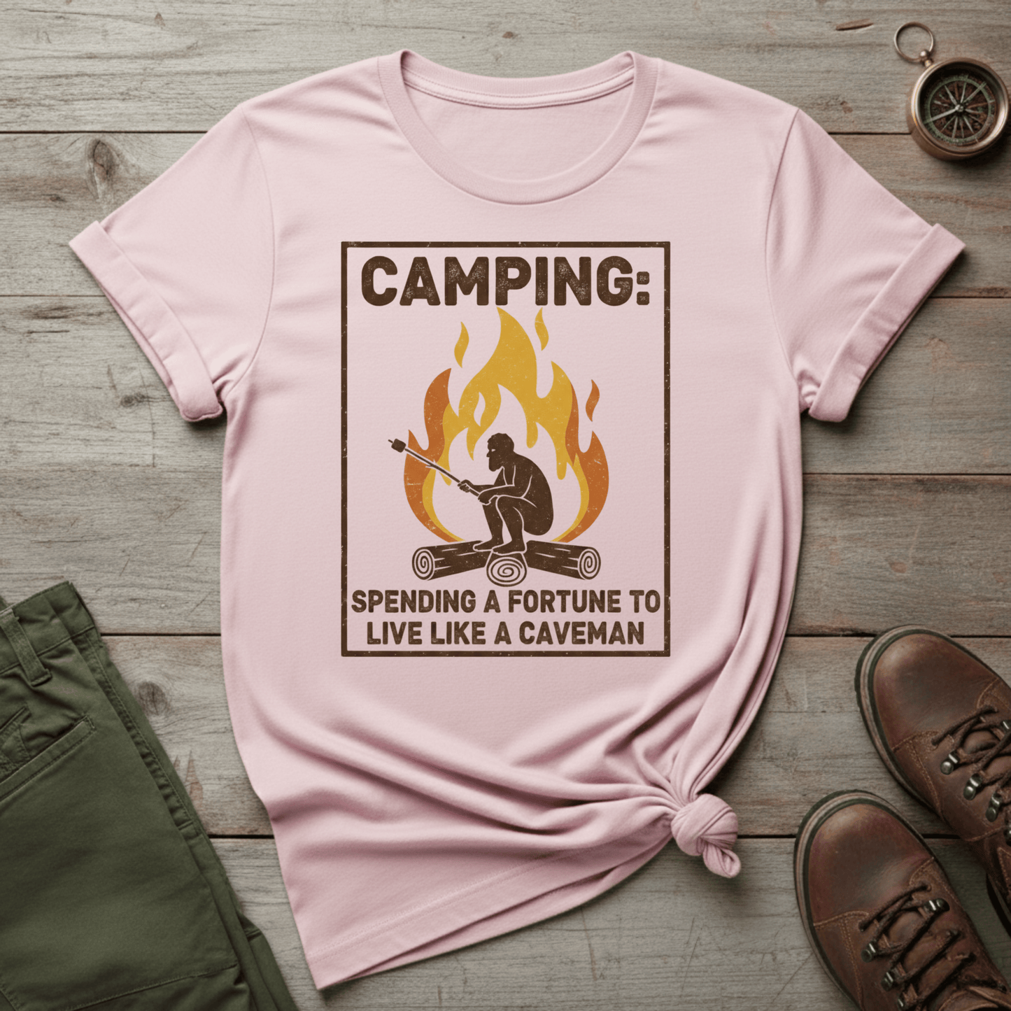 Spending a Fortune to Live Like a Caveman T-Shirt