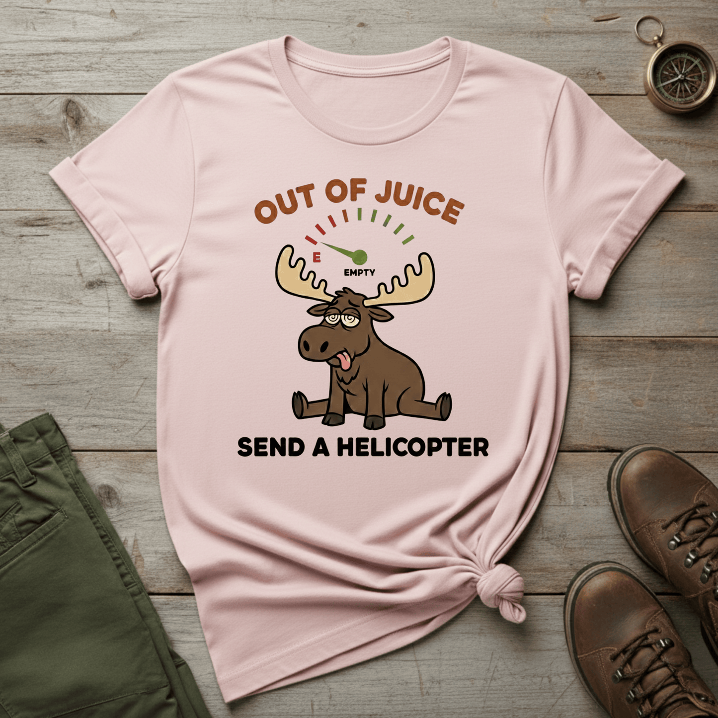 Out of Juice, Send a Helicopter T-Shirt
