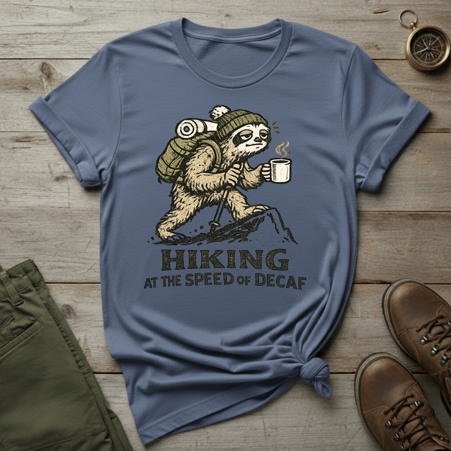 Hiking at the Speed of Decaf T-Shirt