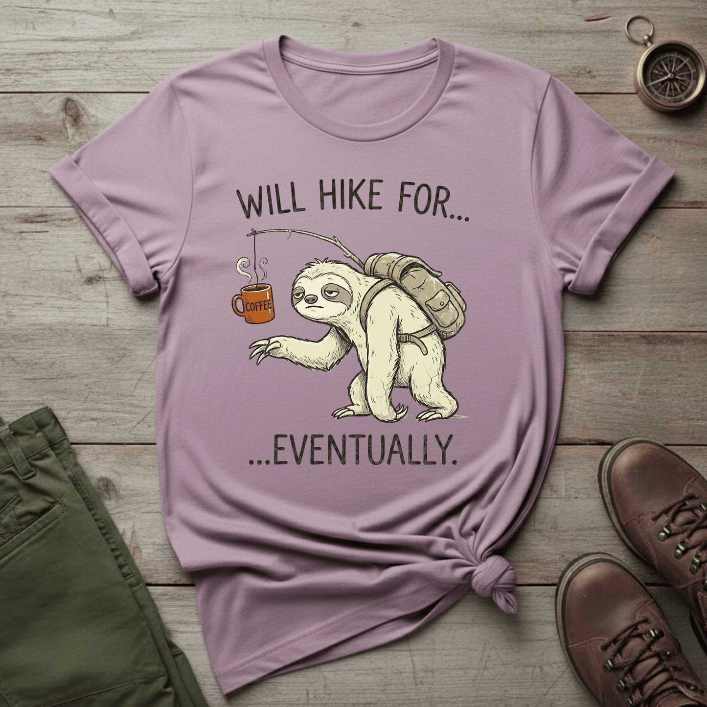 Will Hike For... Eventually T-Shirt