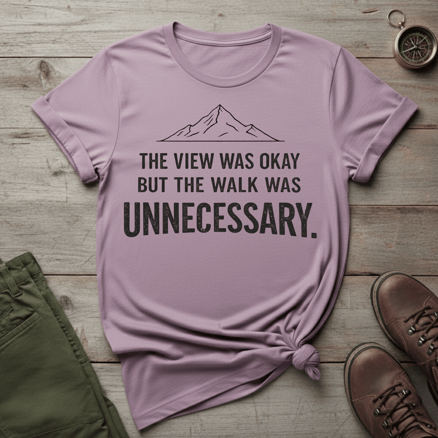 The View Was Okay But The Walk Was Unnecessary T-Shirt