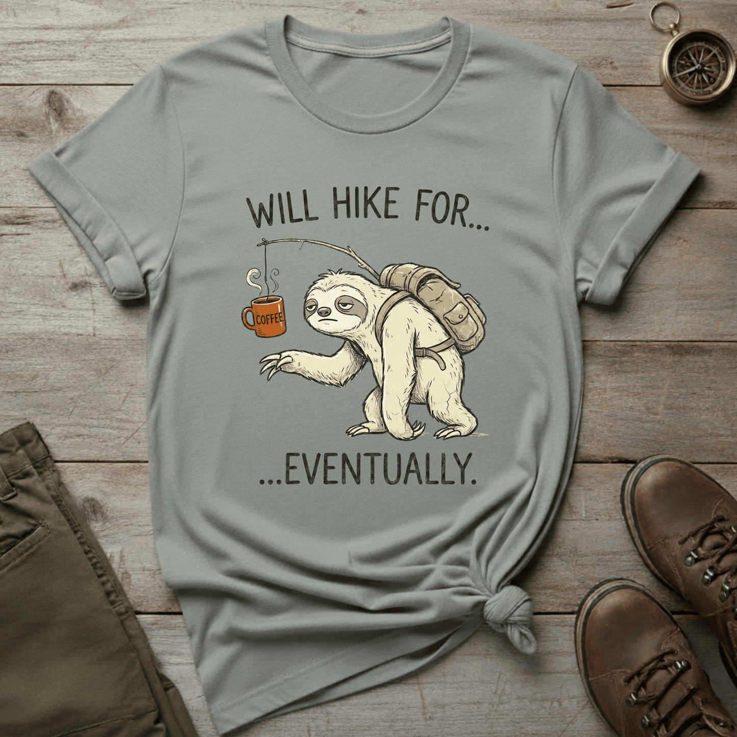Will Hike For... Eventually T-Shirt