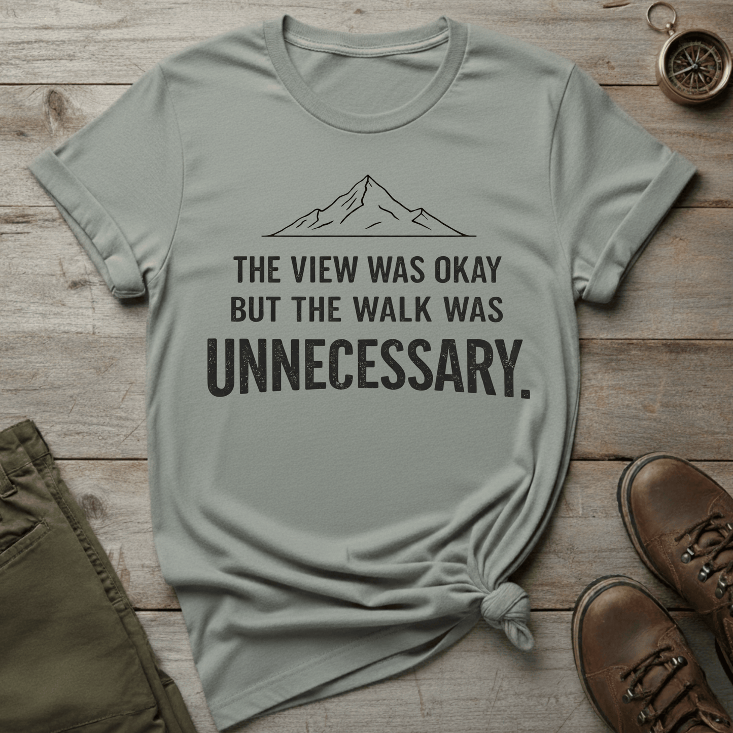 The View Was Okay But The Walk Was Unnecessary T-Shirt