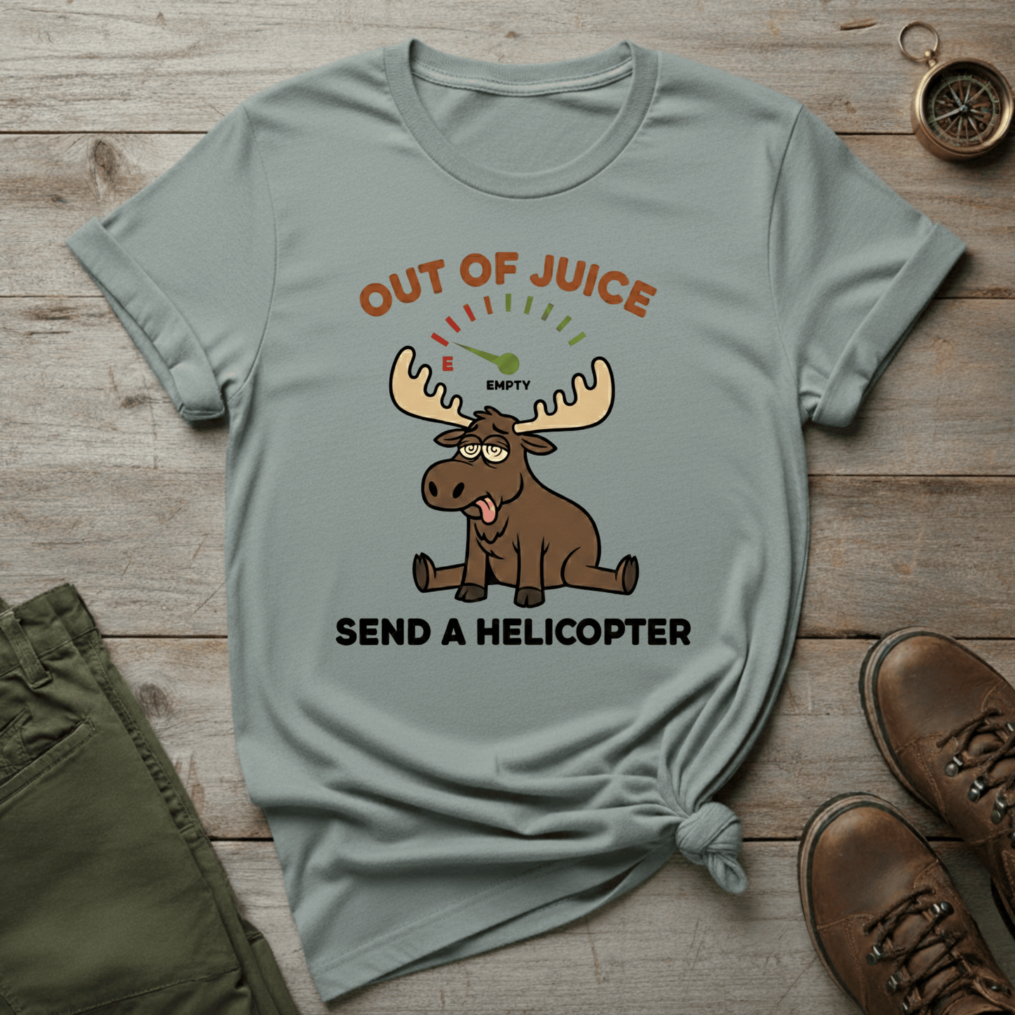 Out of Juice, Send a Helicopter T-Shirt