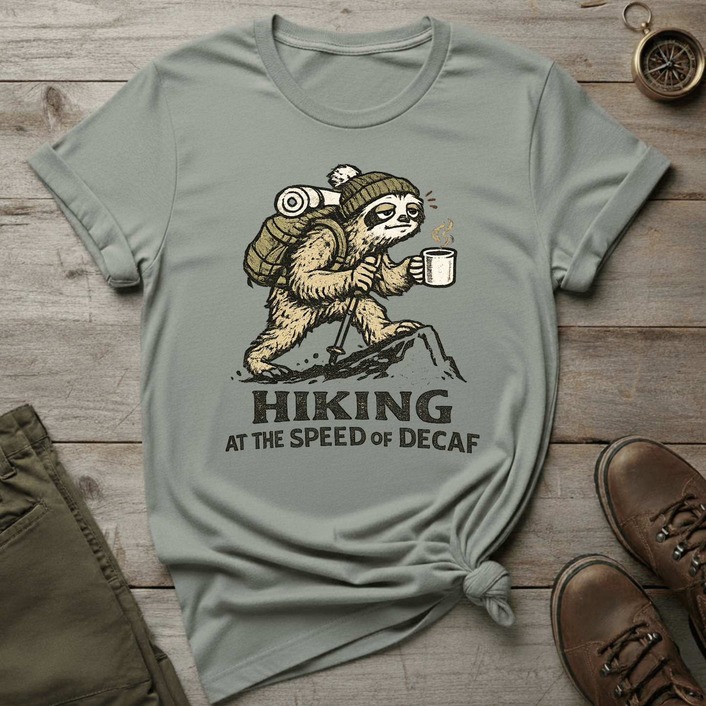 Hiking at the Speed of Decaf T-Shirt