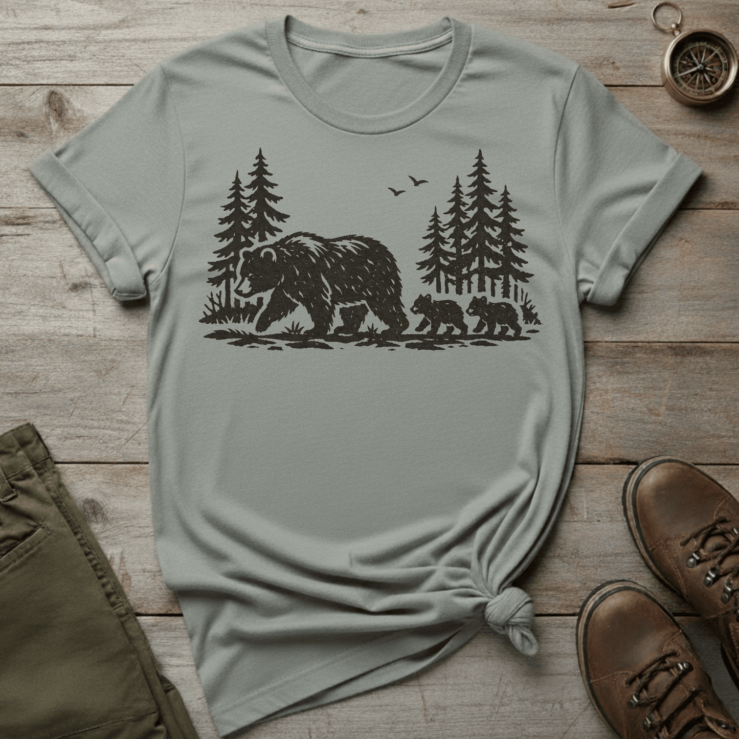 Mama Bear and Cubs T-Shirt