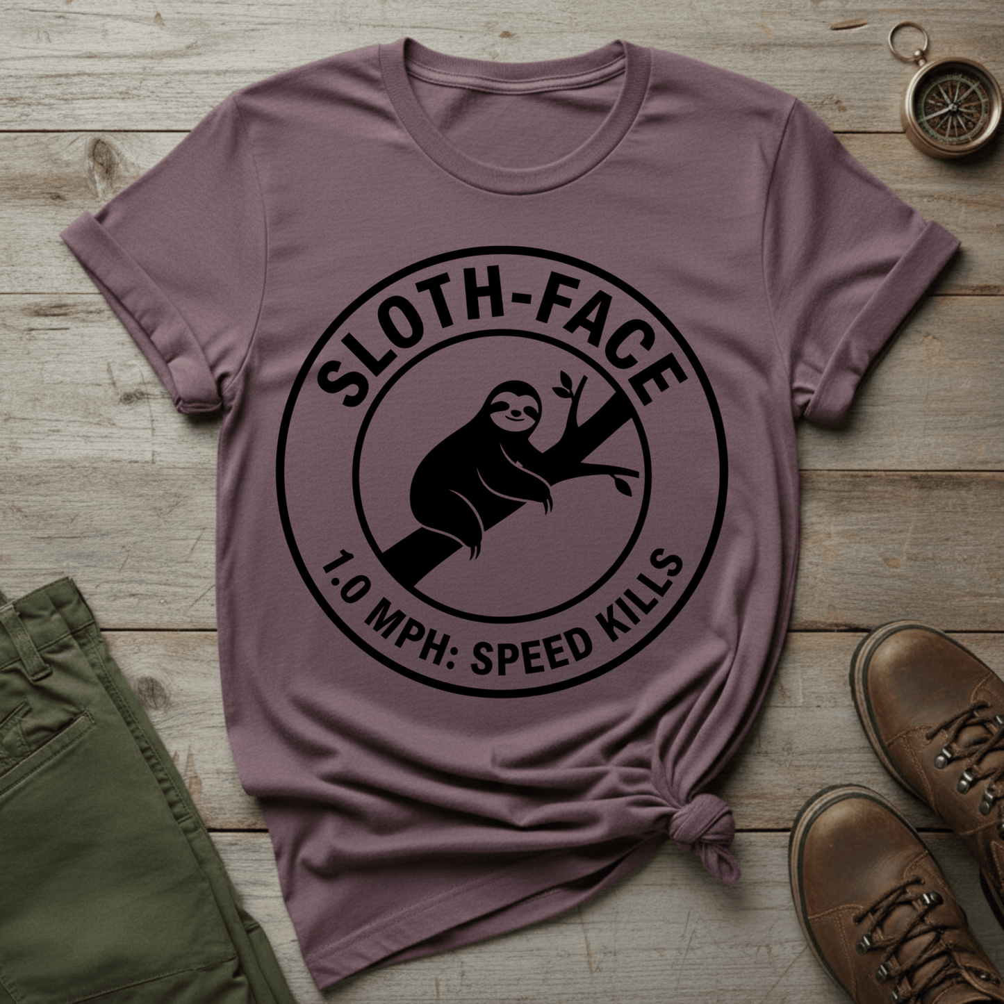 Sloth Face T-Shirt