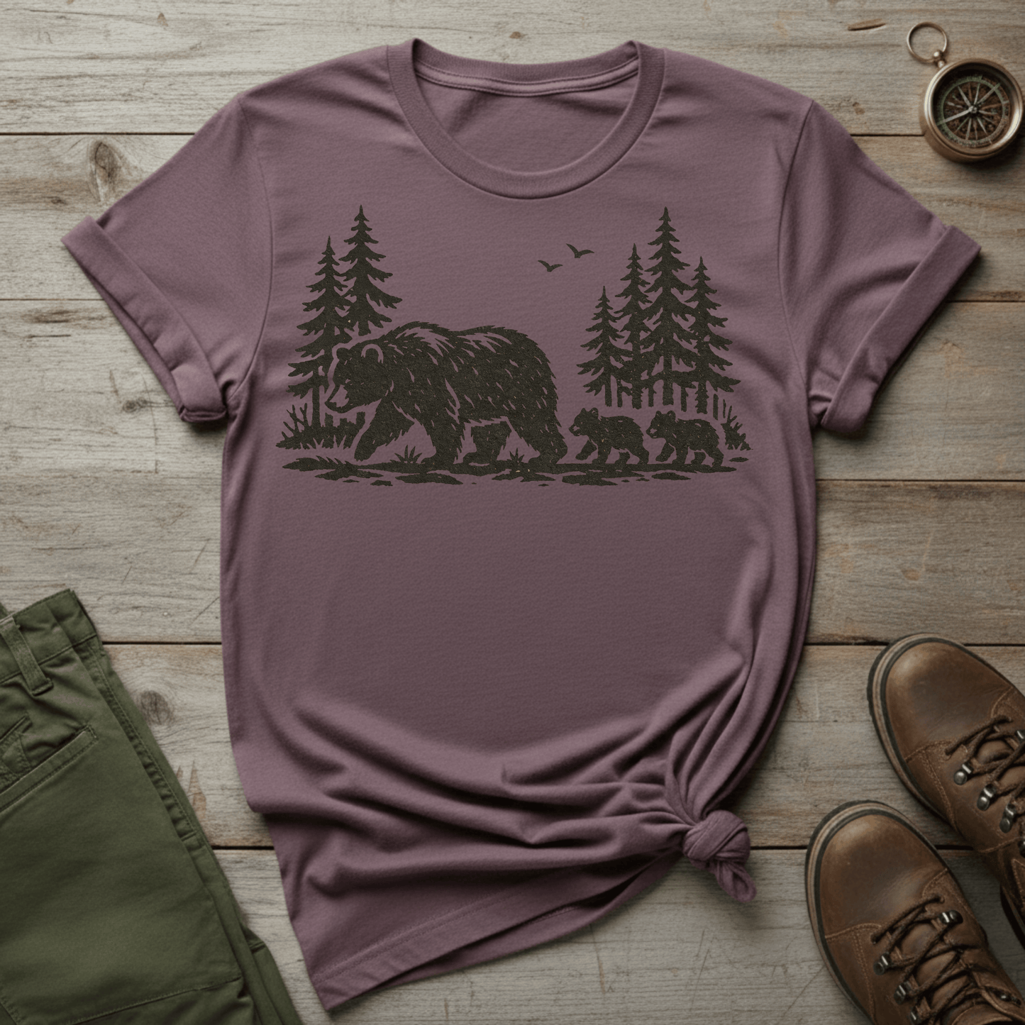Mama Bear and Cubs T-Shirt