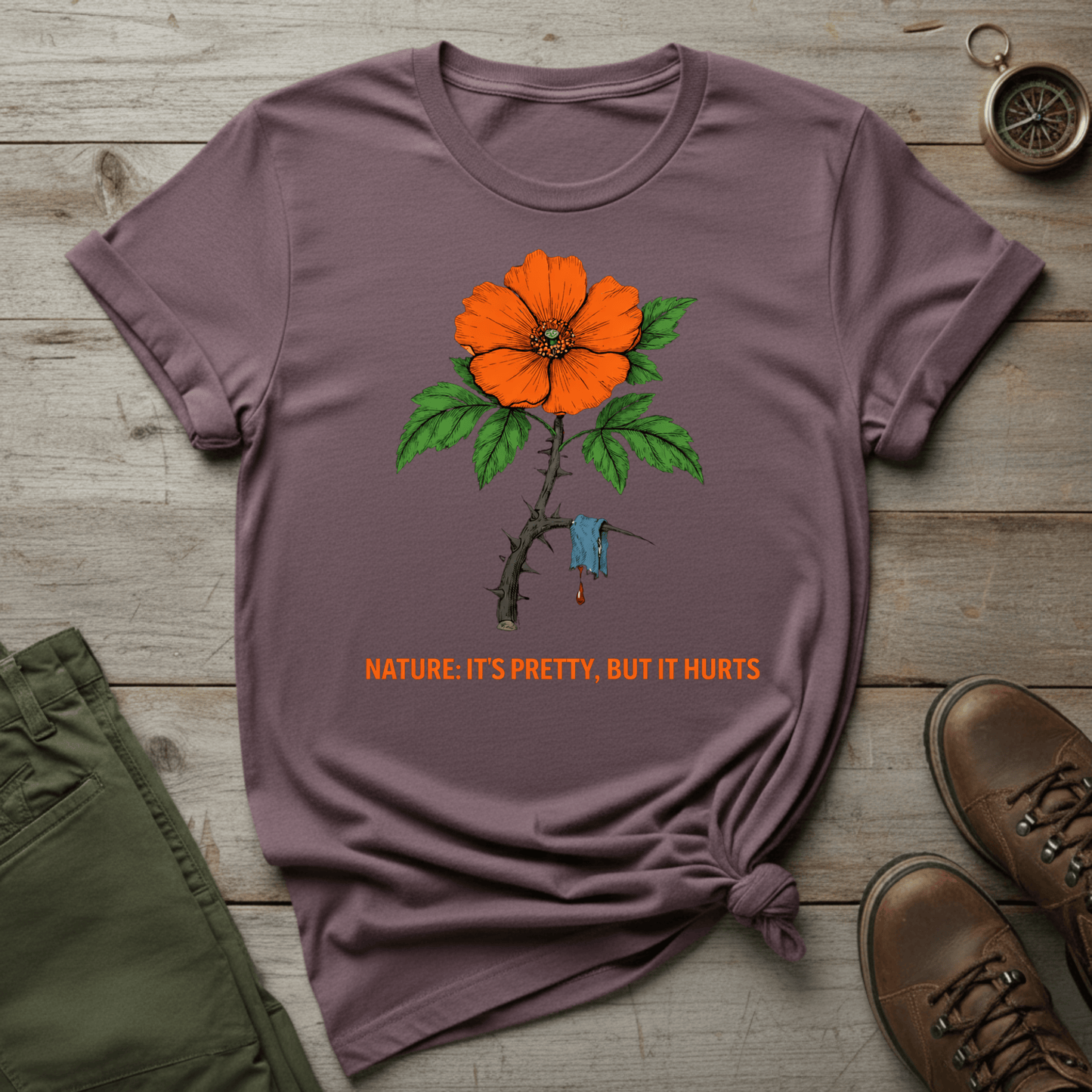Nature: It's Pretty, But It Hurts T‑Shirt