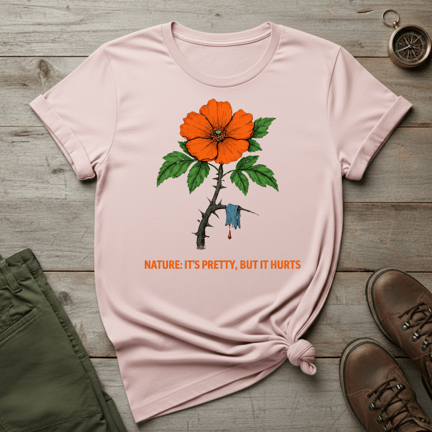 Nature: It's Pretty, But It Hurts T‑Shirt
