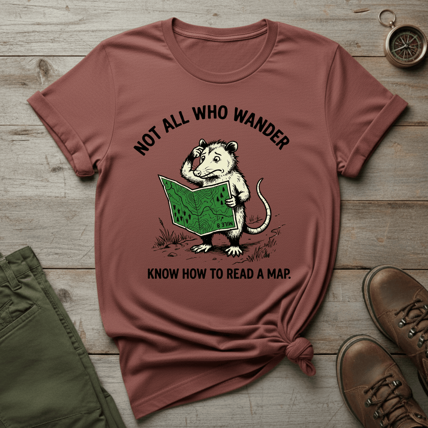 Not All Who Wander Know How to Read a Map T‑Shirt