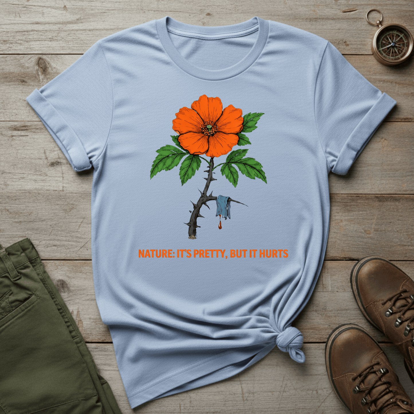 Nature: It's Pretty, But It Hurts T‑Shirt