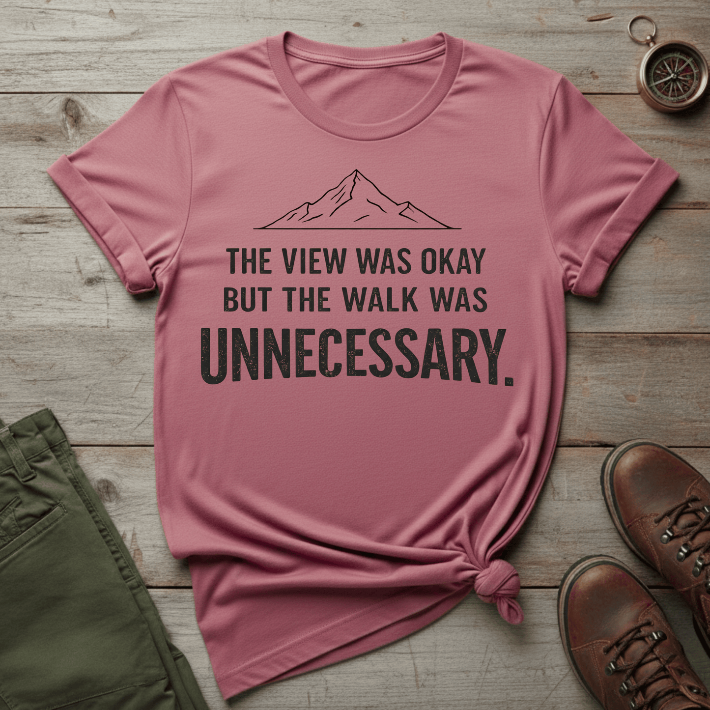 The View Was Okay But The Walk Was Unnecessary T-Shirt