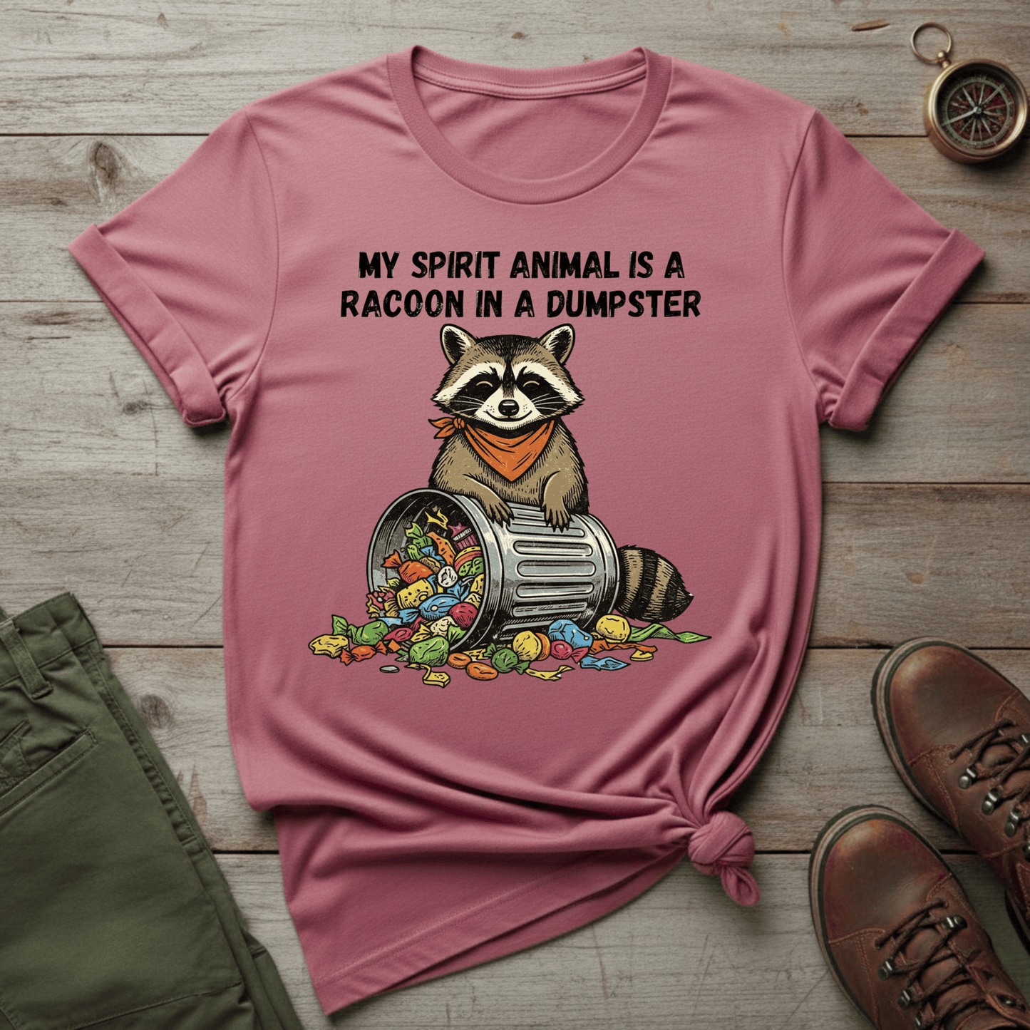 Raccoon In A Dumpster T-Shirt
