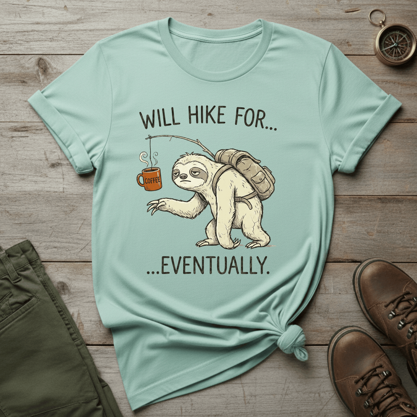Will Hike For... Eventually T-Shirt