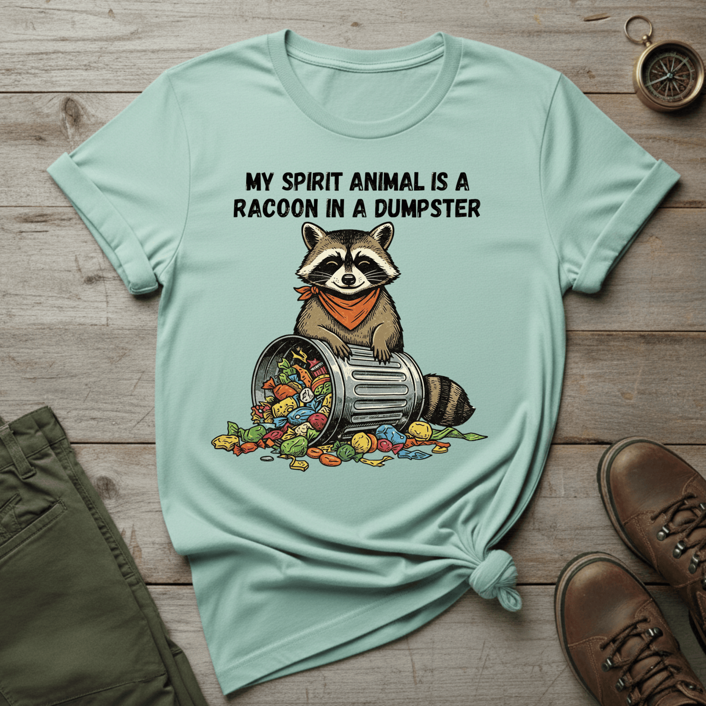 Raccoon In A Dumpster T-Shirt