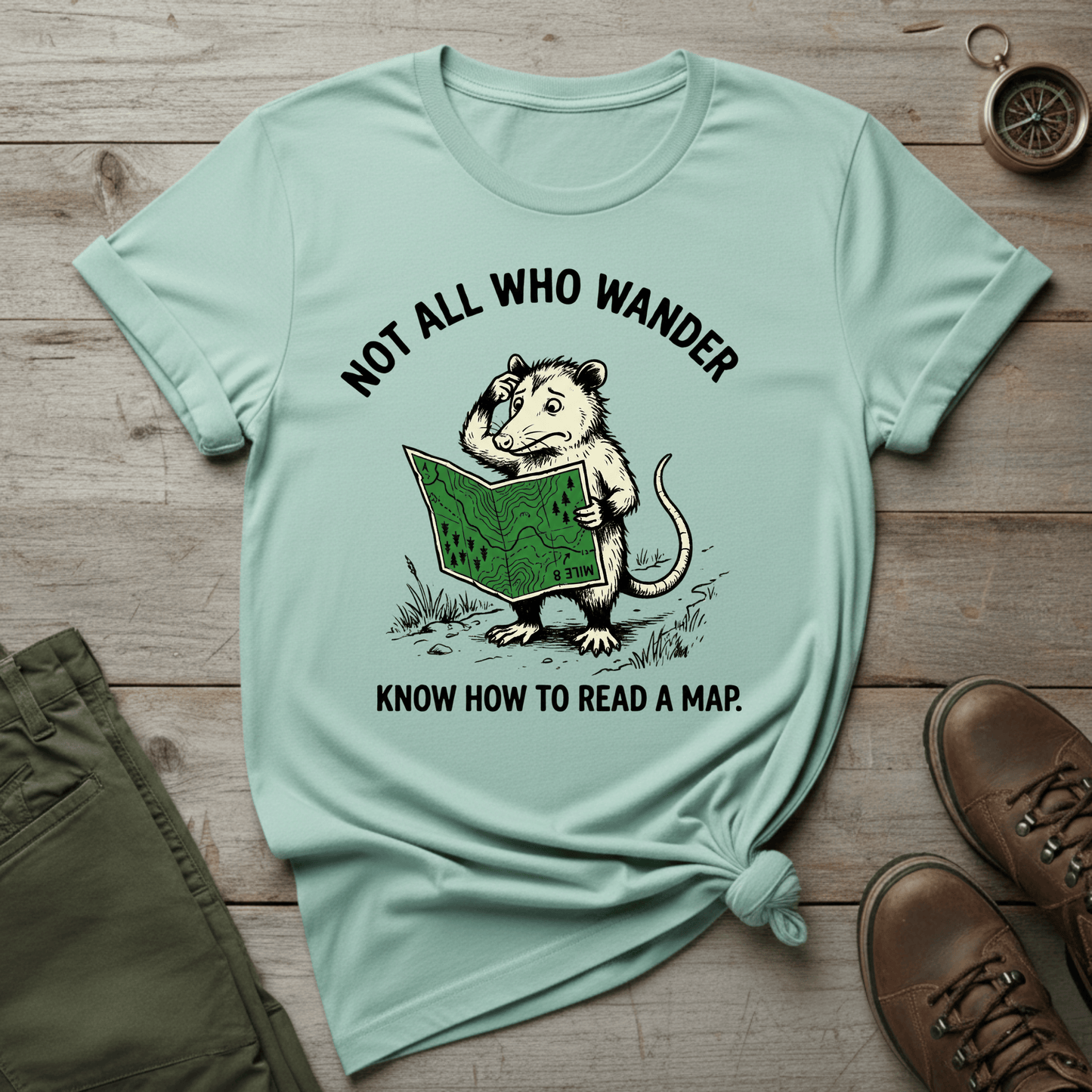 Not All Who Wander Know How to Read a Map T‑Shirt