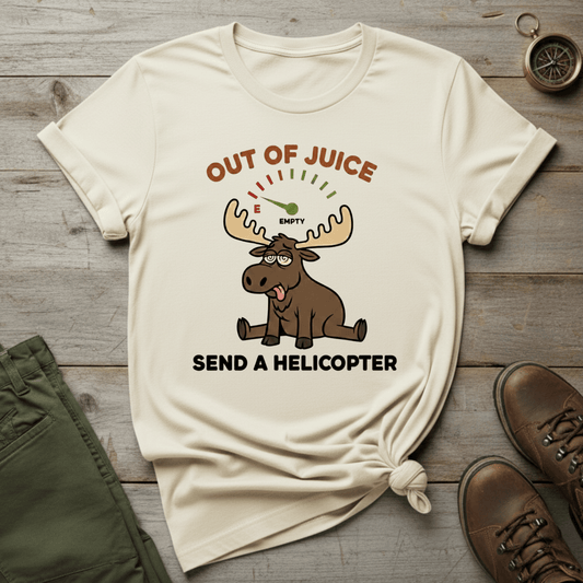 Out of Juice, Send a Helicopter T-Shirt