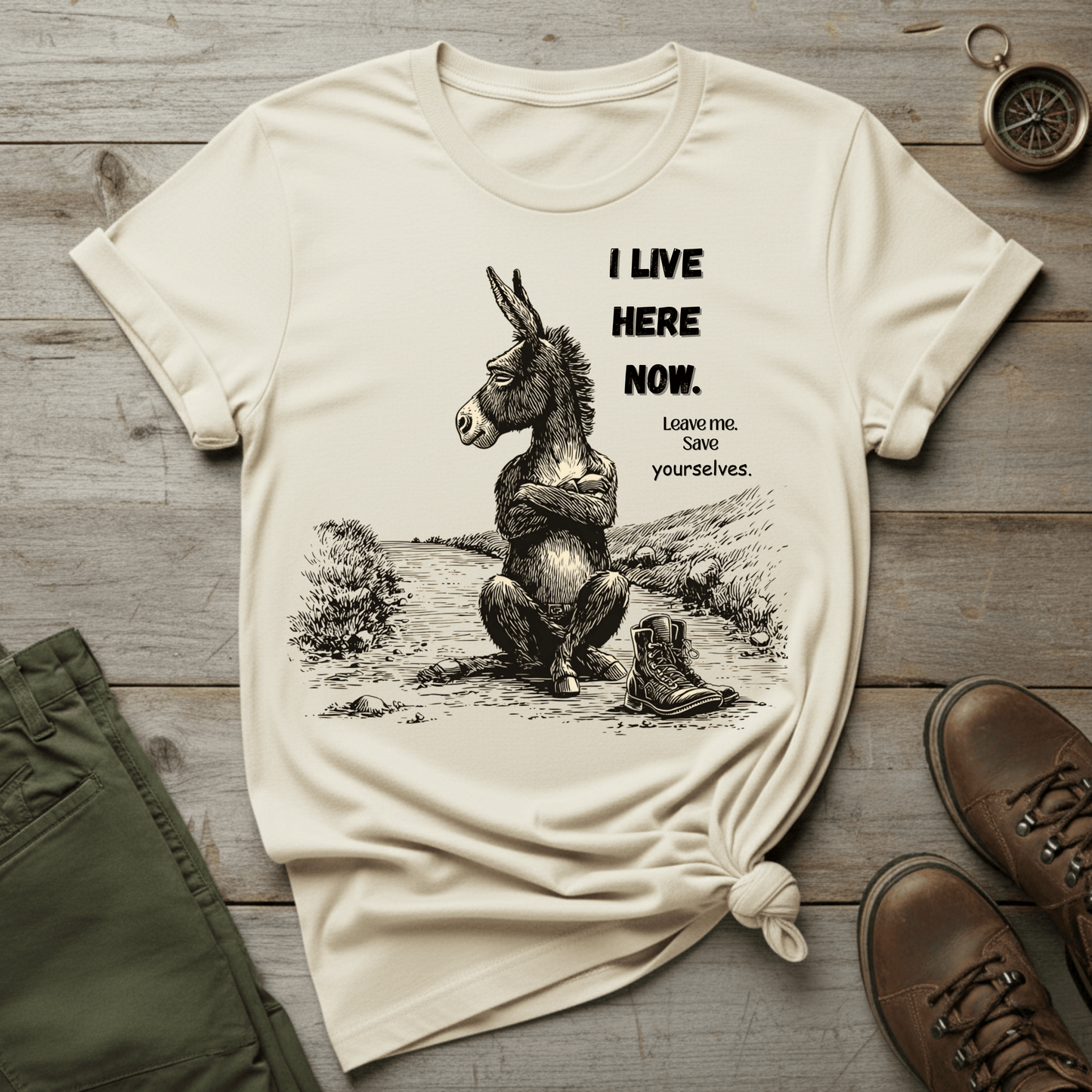 I Live Here Now T- shirt