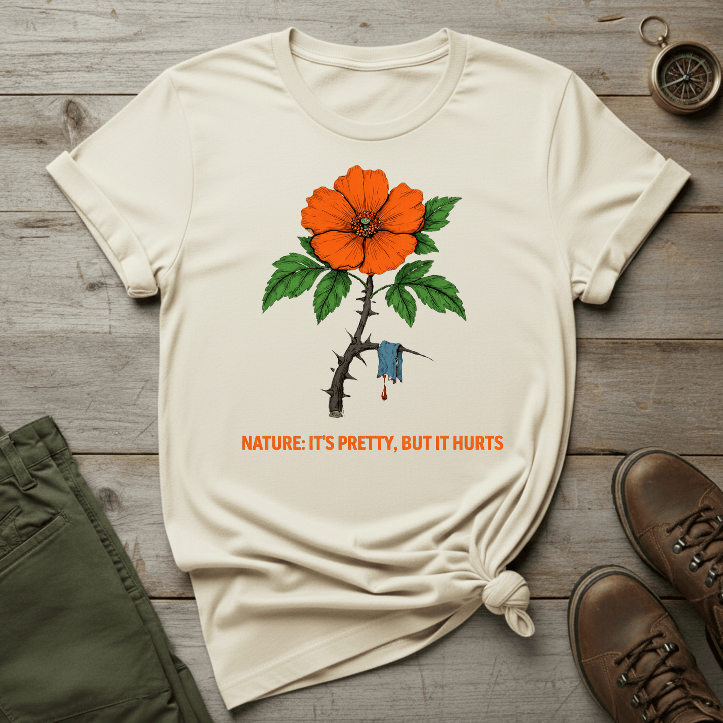 Nature: It's Pretty, But It Hurts T‑Shirt