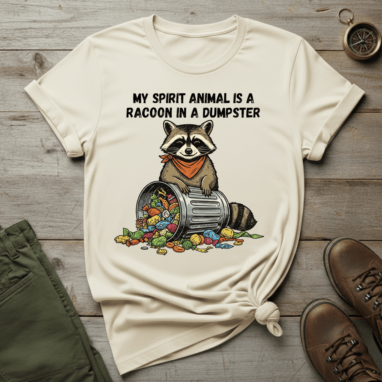 Raccoon In A Dumpster T-Shirt