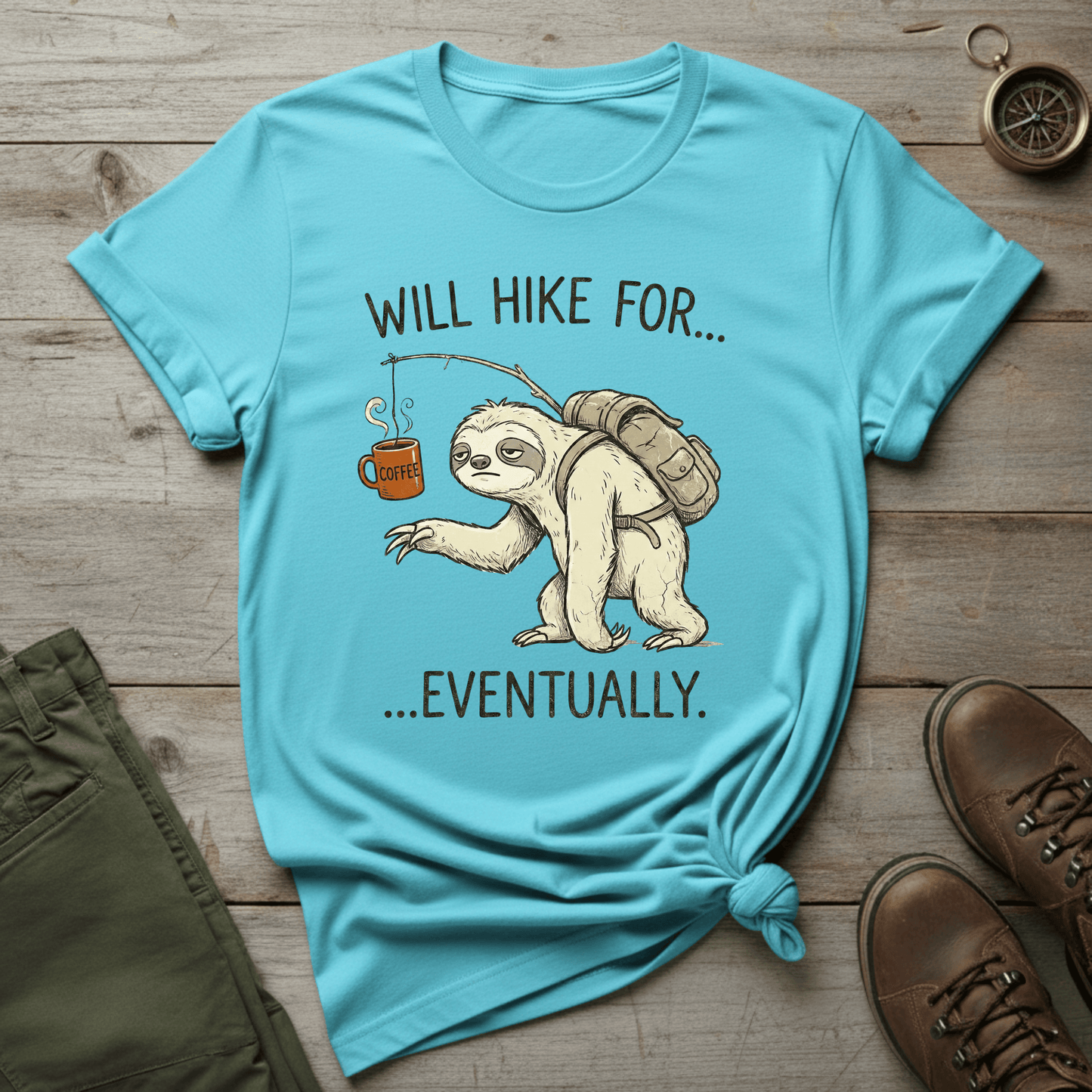 Will Hike For... Eventually T-Shirt