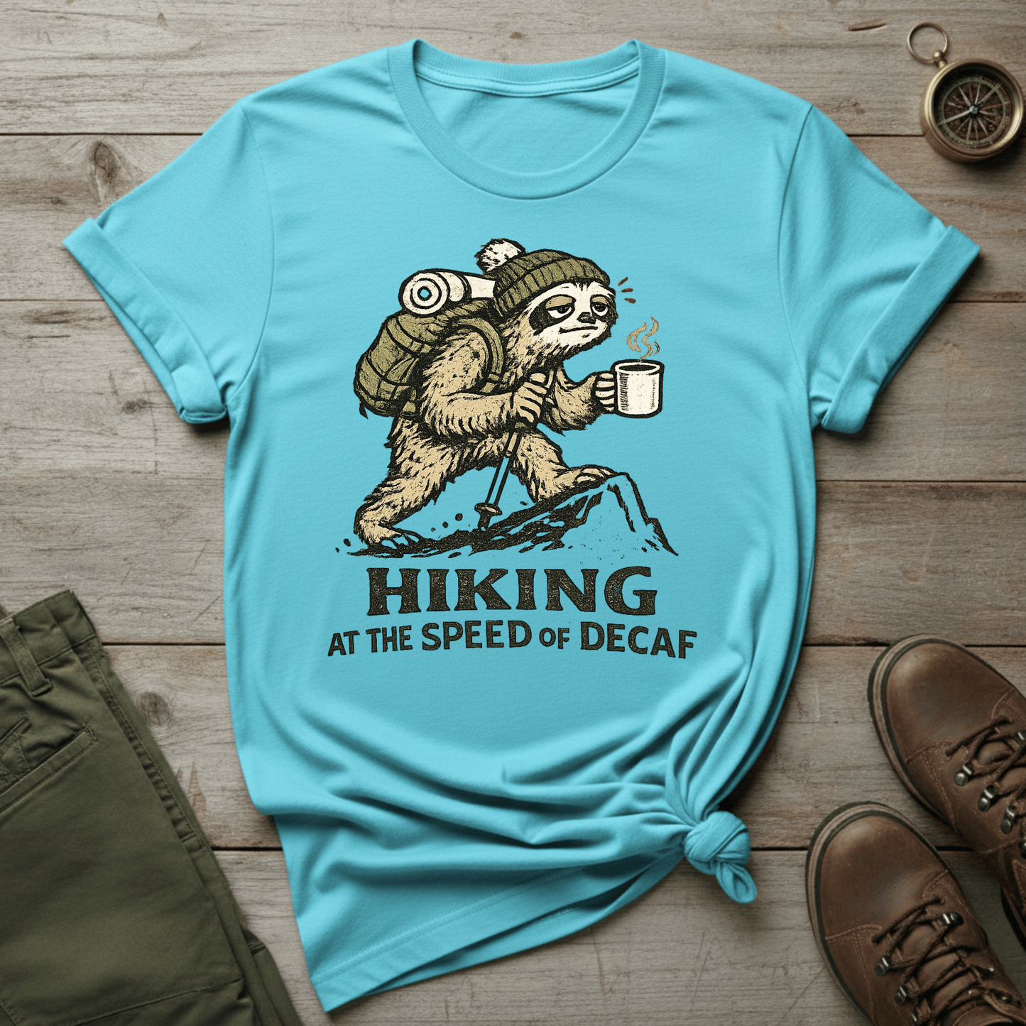 Hiking at the Speed of Decaf T-Shirt