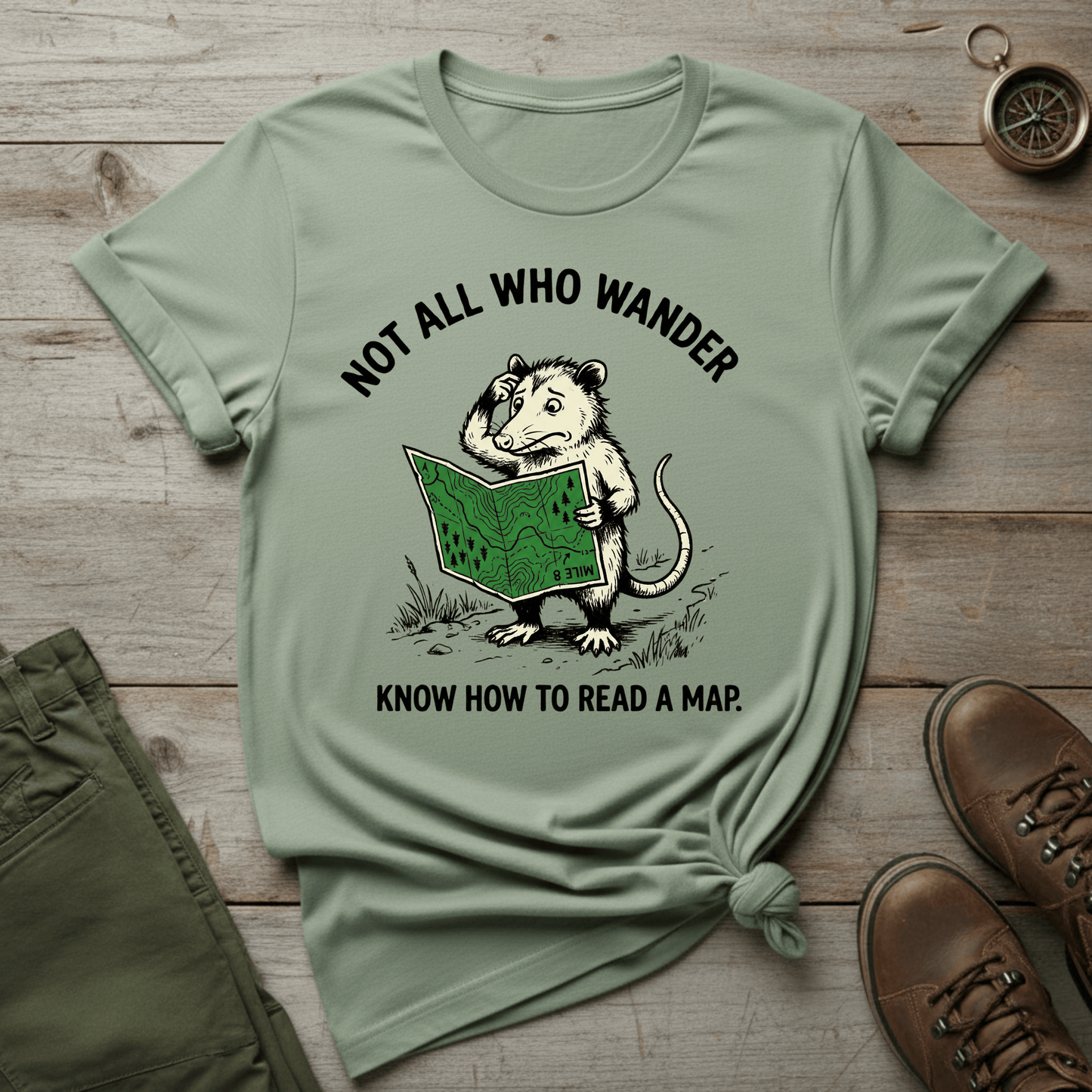 Not All Who Wander Know How to Read a Map T‑Shirt