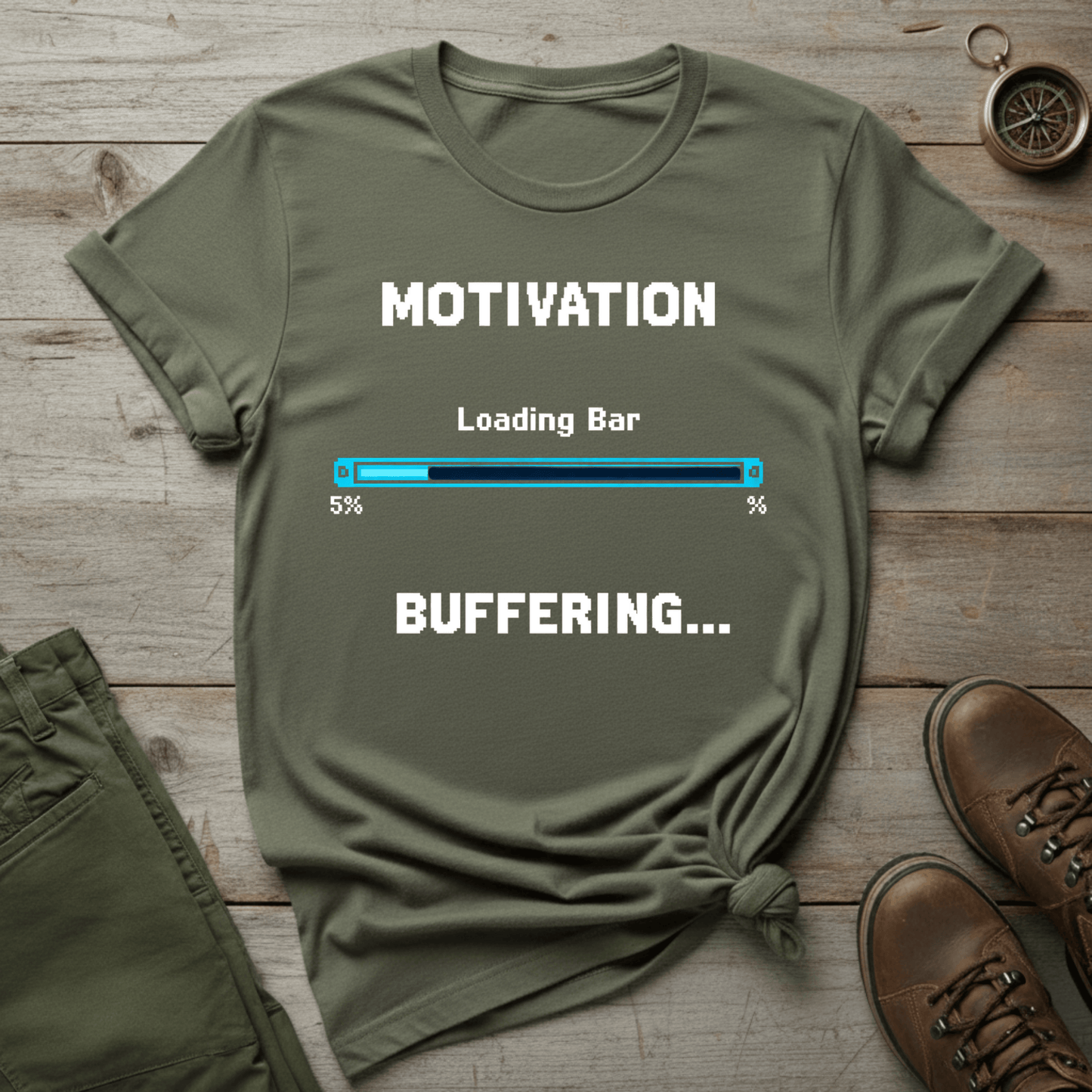 Motivation Loading Bar T-Shirt