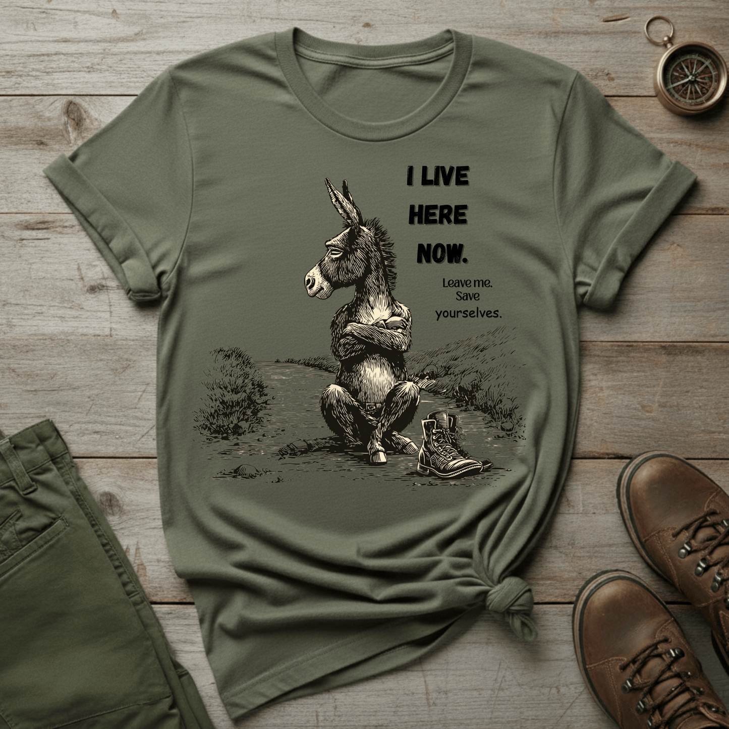 I Live Here Now T- shirt