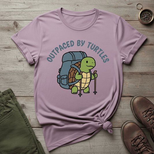Outpaced By Turtles Hiking T‑Shirt