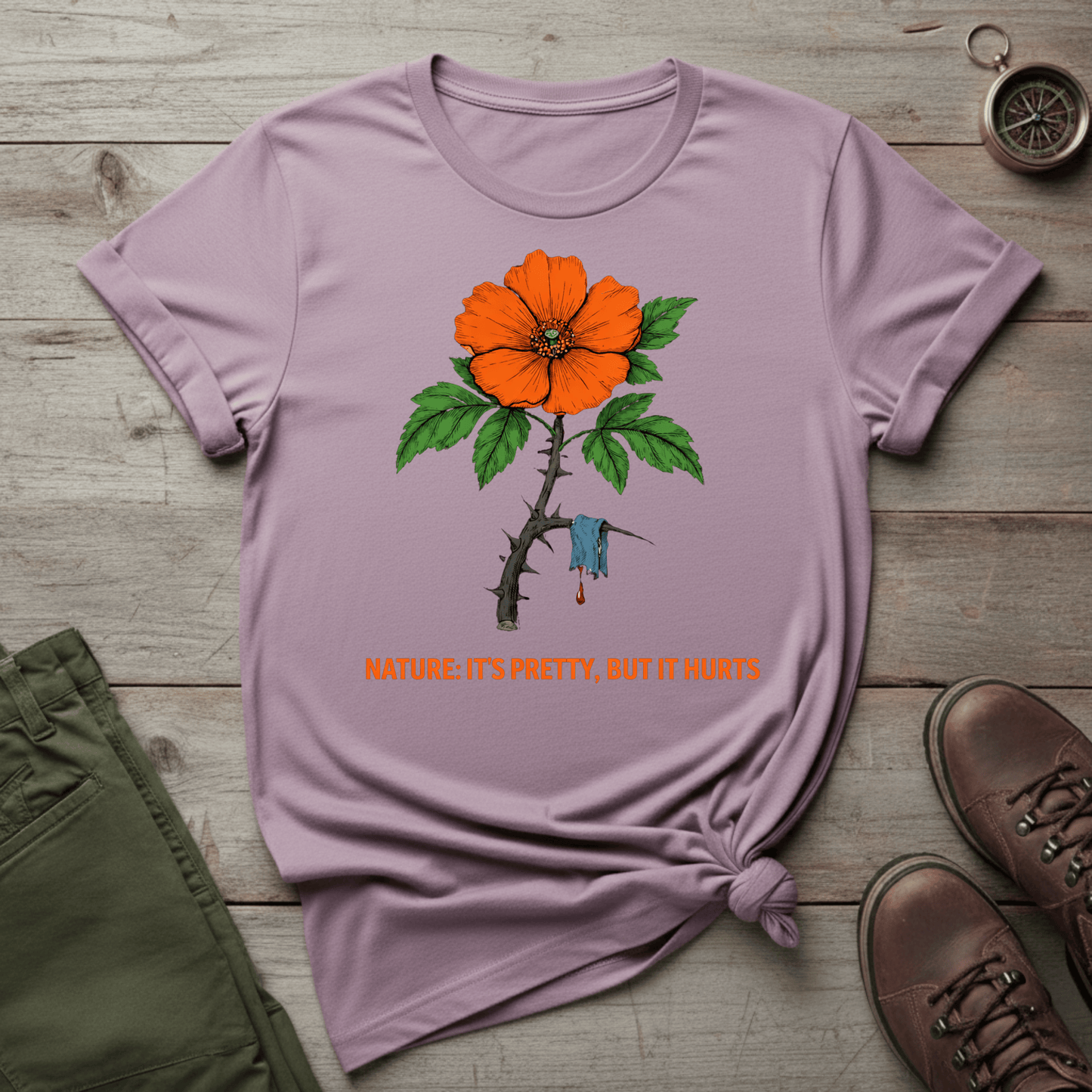 Nature: It's Pretty, But It Hurts T‑Shirt