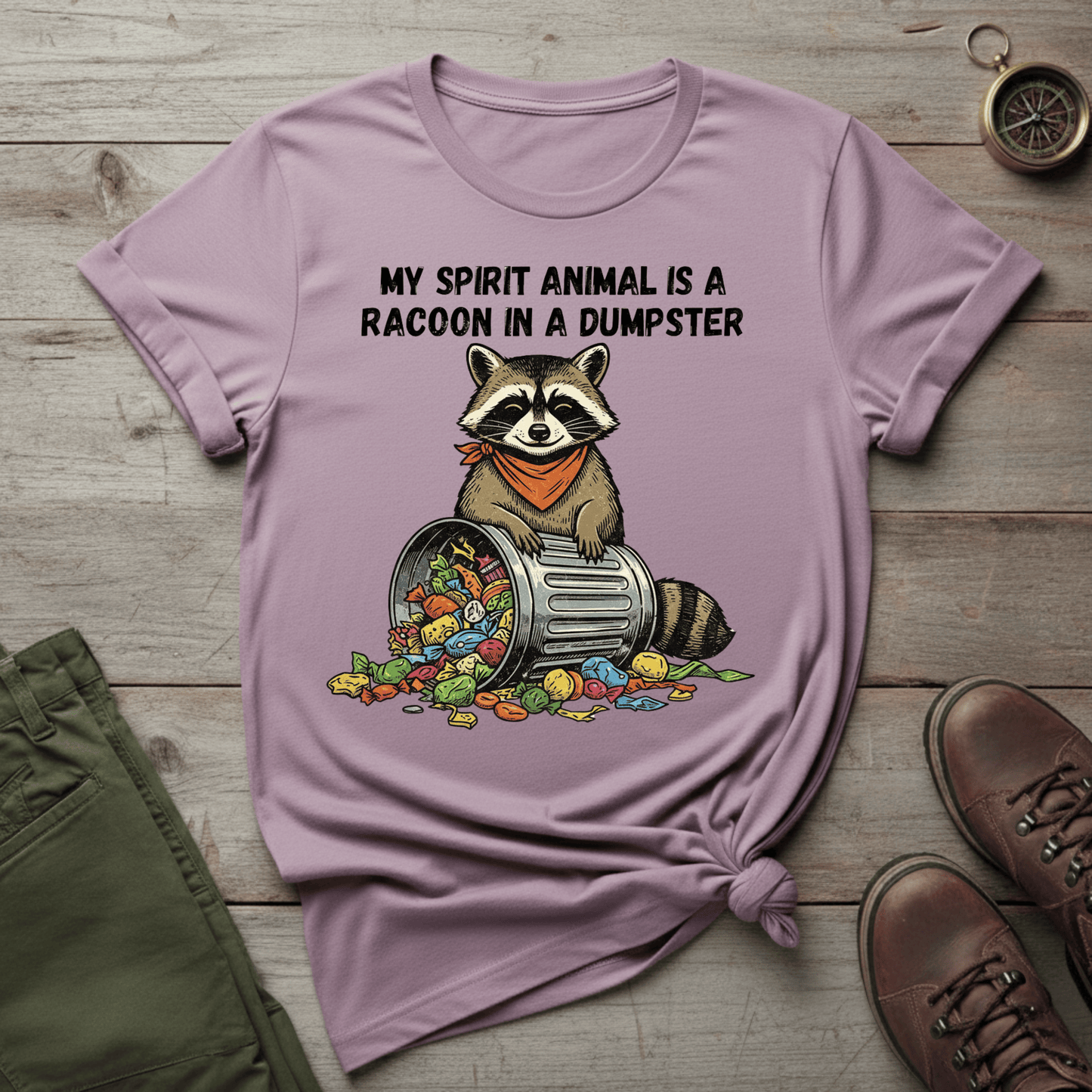 Raccoon In A Dumpster T-Shirt