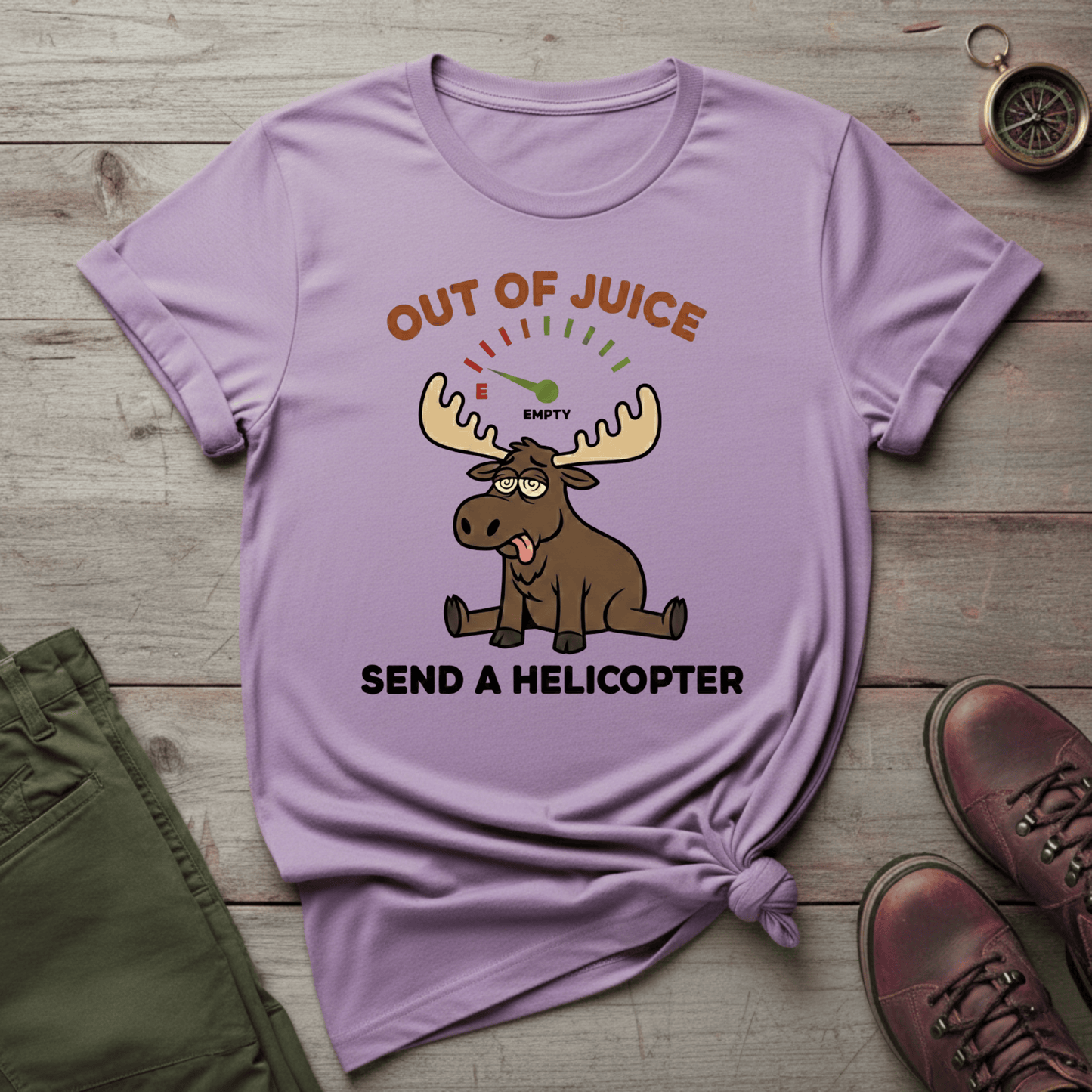 Out of Juice, Send a Helicopter T-Shirt