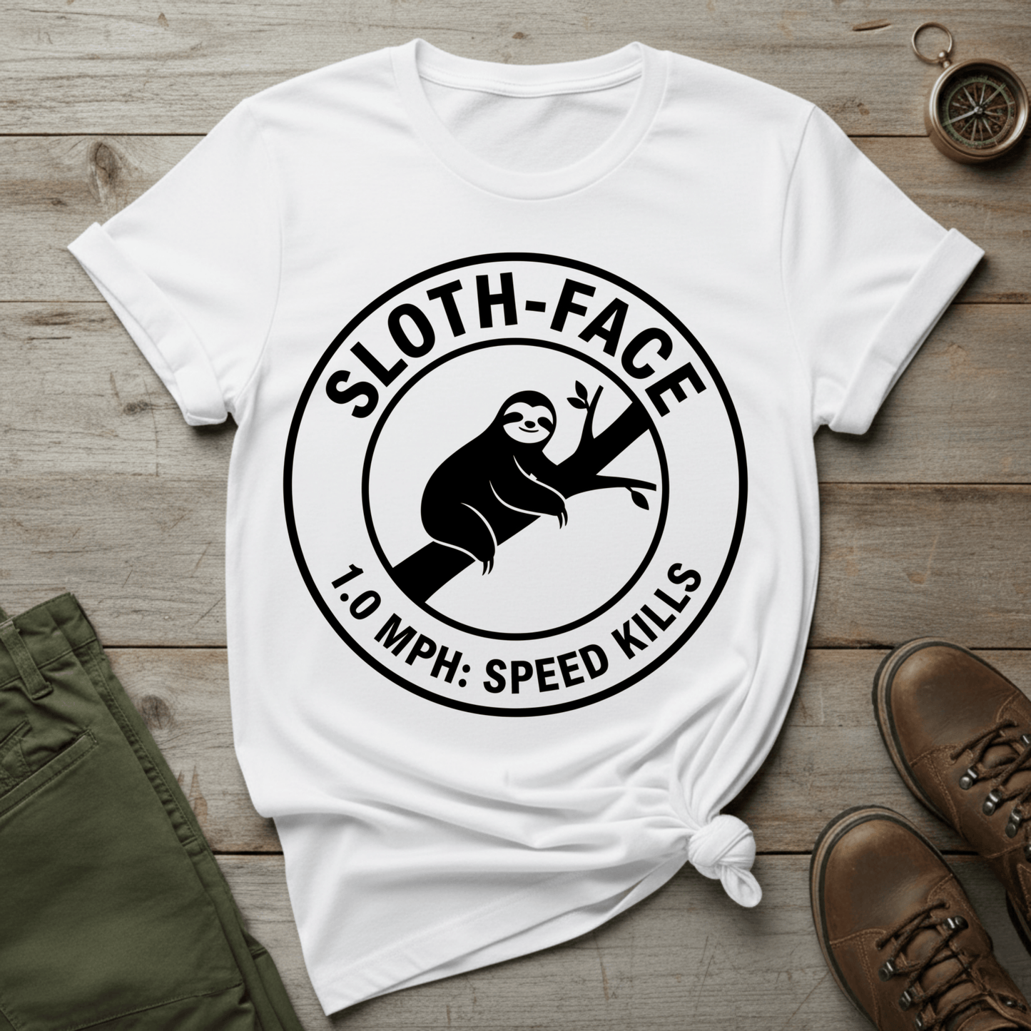 Sloth Face T-Shirt