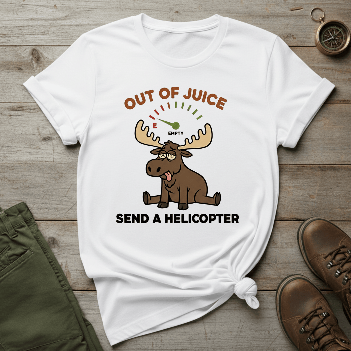 Out of Juice, Send a Helicopter T-Shirt