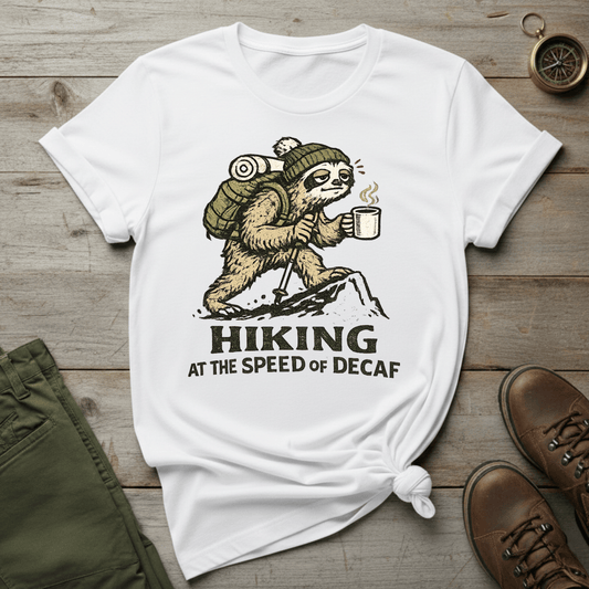 Hiking at the Speed of Decaf T-Shirt