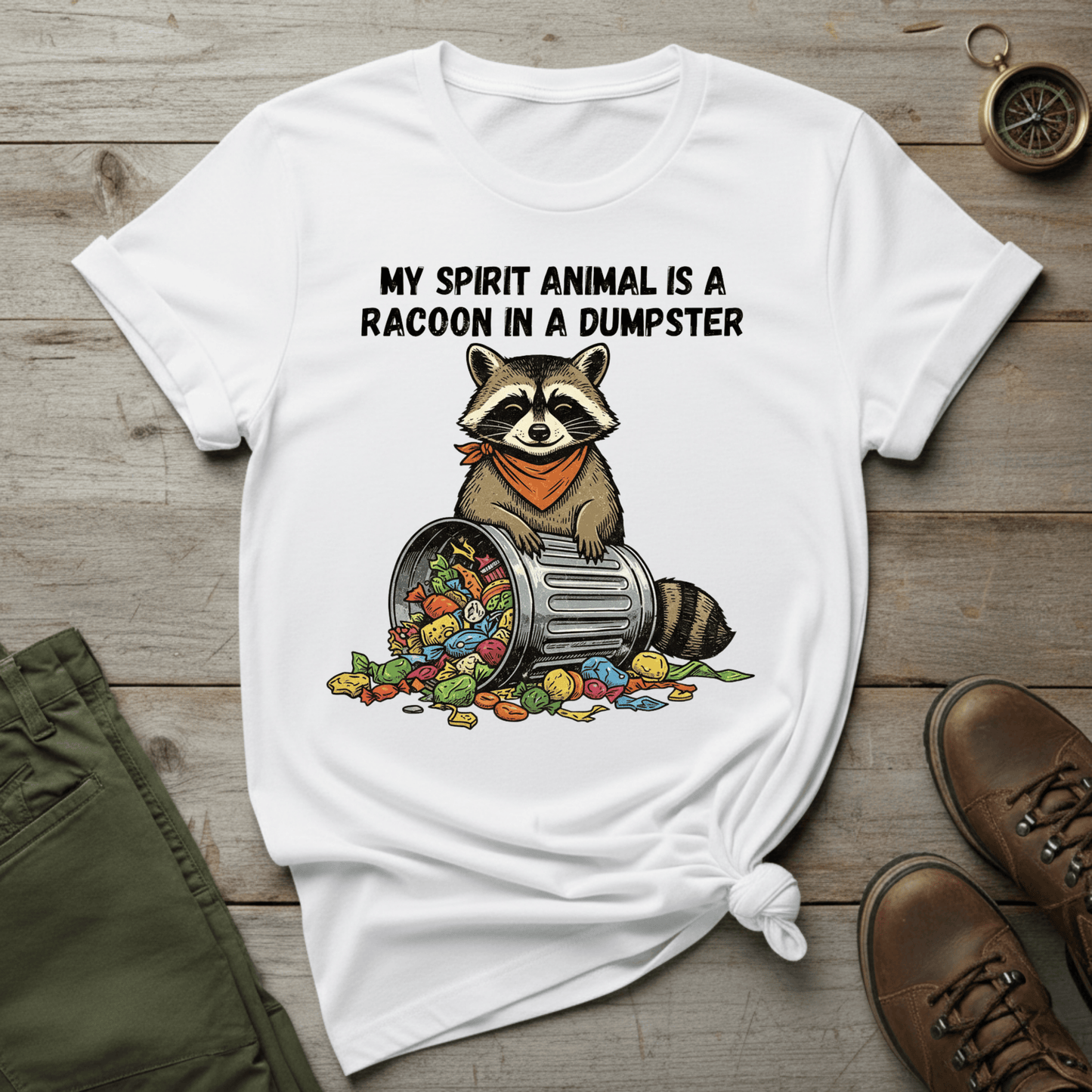 Raccoon In A Dumpster T-Shirt
