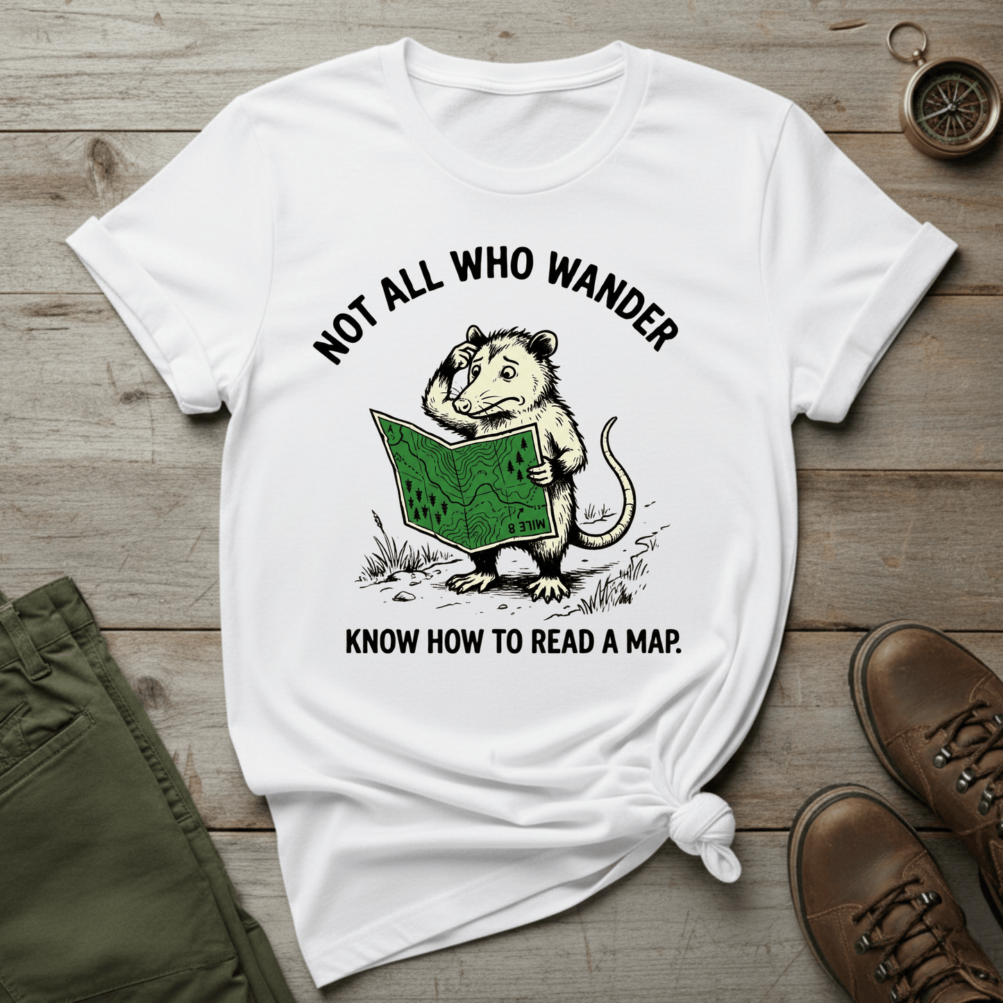 Not All Who Wander Know How to Read a Map T‑Shirt
